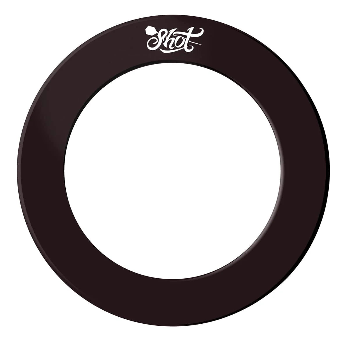 SHOT ONE PIECE DARTBOARD SURROUND - BLACK