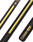 BAGUETTE DE BILLARD PREDATOR P3 NOIRE ET OR ÉDITION LIMITÉE GRIP CUIR LUXE