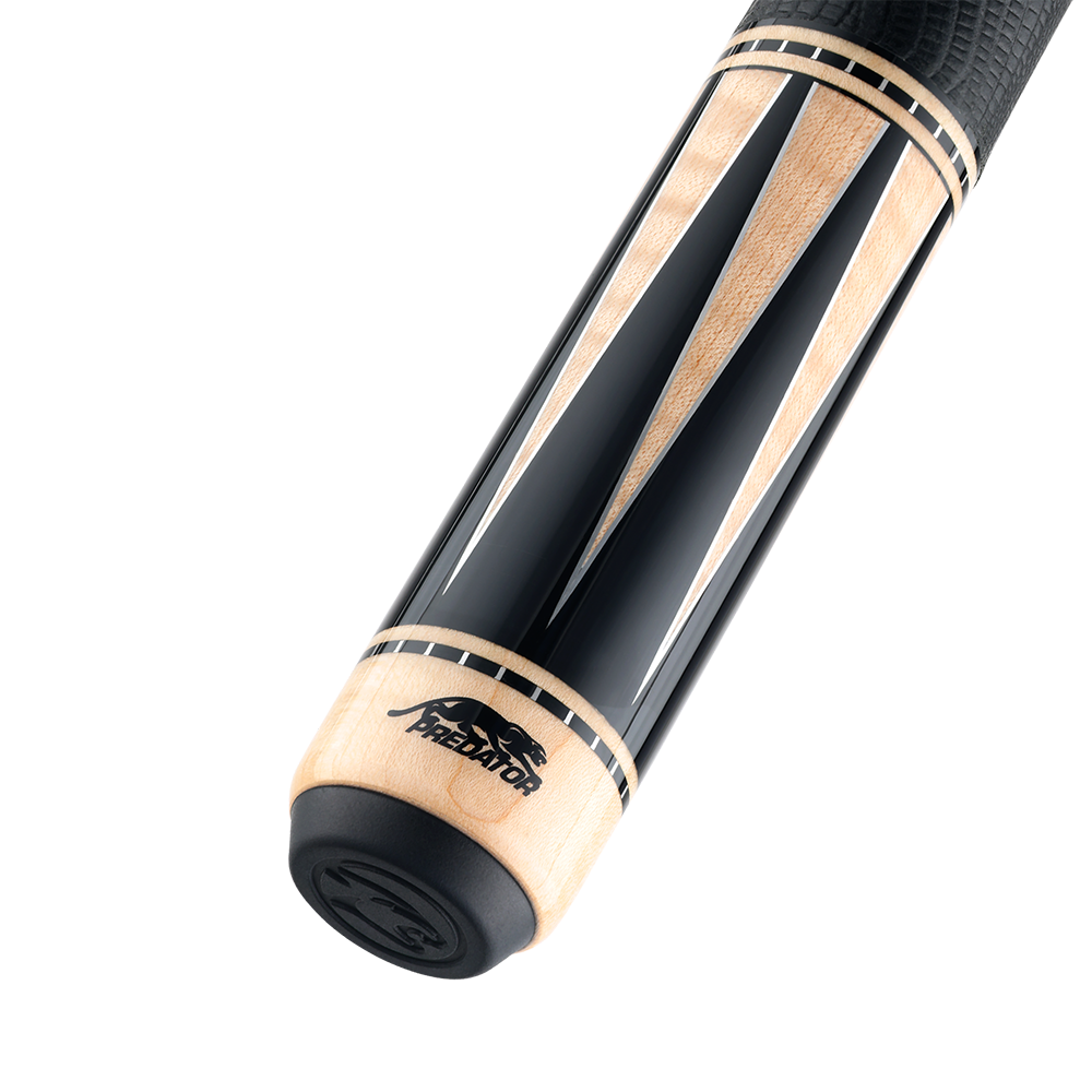 PREDATOR BUTT TS8 ARTISAN EBONY/CURLY MAPLE UNI-LOC LIZARD GRAIN LEATHER WRAP (SHAFT NON INCLUDED) - LIMITED EDITION