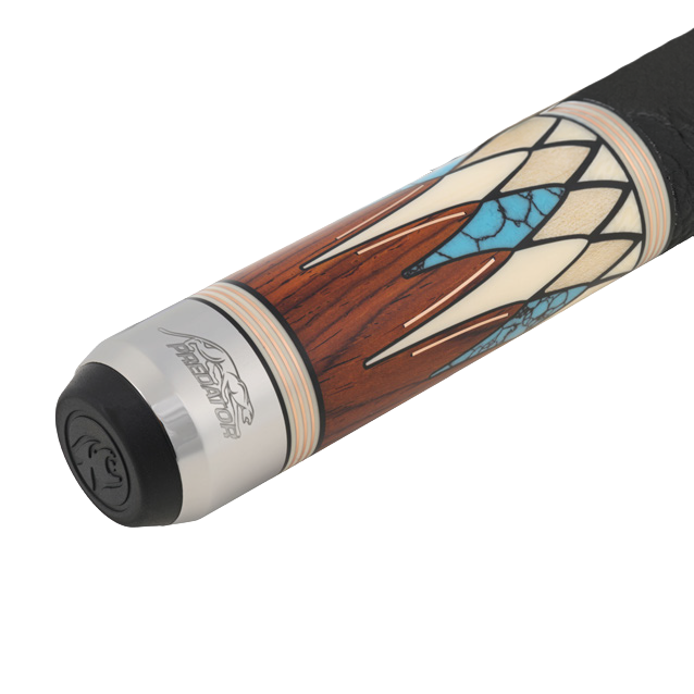 PREDATOR BUTT VIRTUOSO UNI-LOC LEATHER LUX WRAP COCOBOLO MAPLE (SHAFT NOT INCLUDED) - LIMTED EDITION