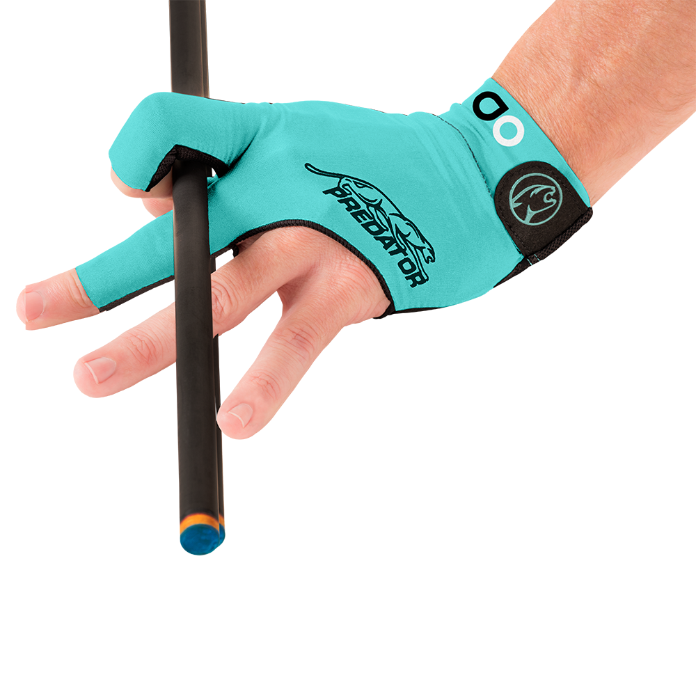 PREDATOR ALBIN OUSCHAN SECOND SKIN TEAL/BLACK BILLIARD GLOVE - LEFT HAND ONLY