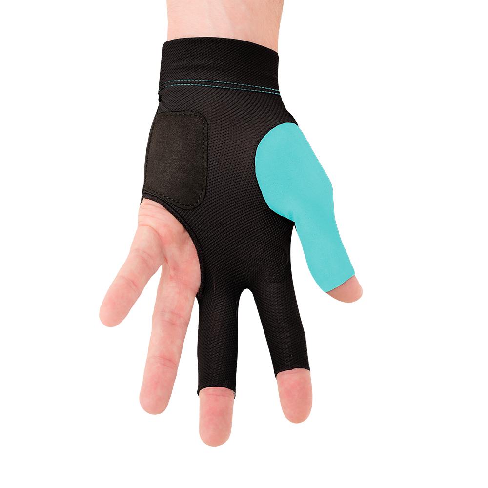 PREDATOR ALBIN OUSCHAN SECOND SKIN TEAL/BLACK BILLIARD GLOVE - LEFT HAND ONLY
