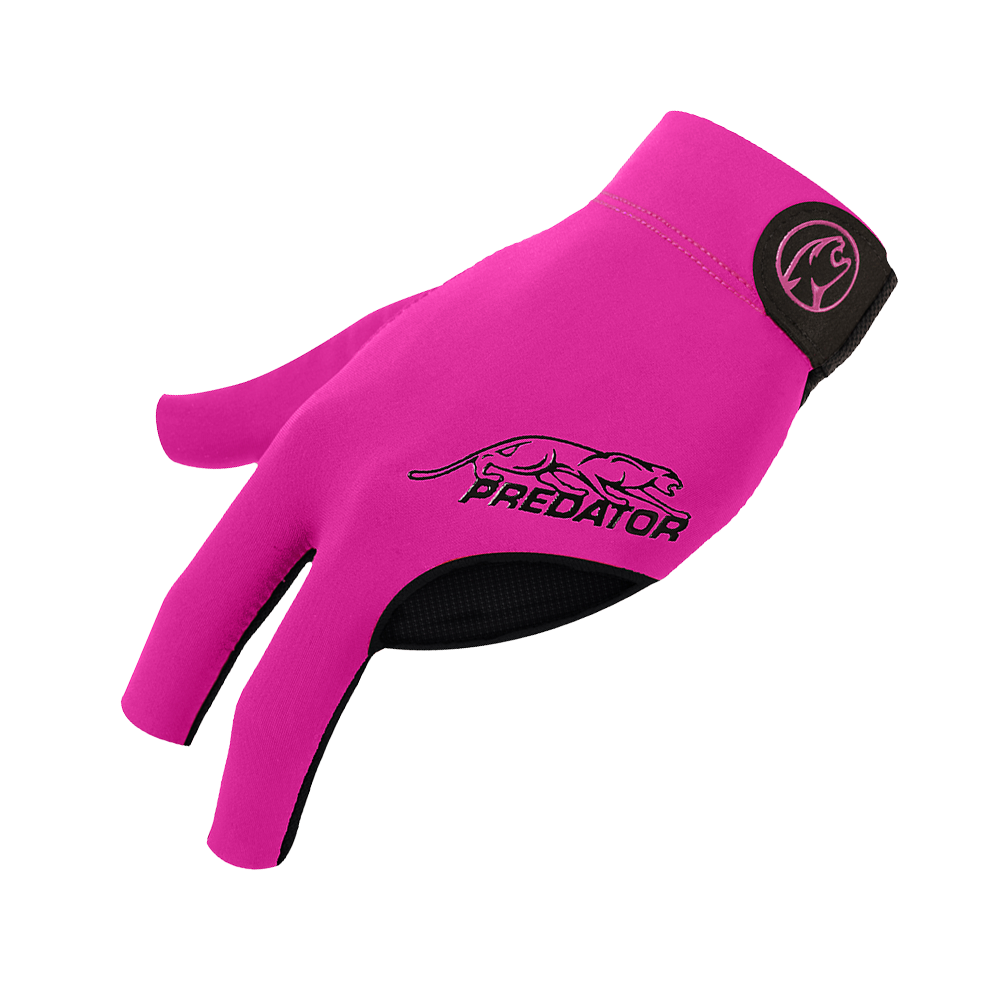 PREDATOR SECOND SKIN PREMIUM FINGERLESS PINK/BLACK BILLIARD GLOVE - LEFT HAND ONLY