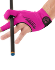 PREDATOR SECOND SKIN PREMIUM FINGERLESS PINK/BLACK BILLIARD GLOVE - LEFT HAND ONLY