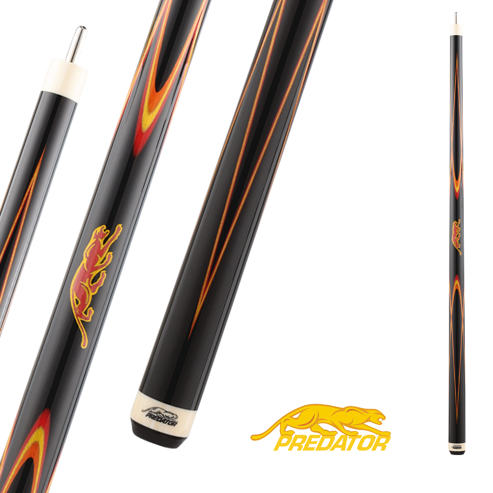 MANCHE PREDATOR DOUBLE BUTTERFLY 2 2ÈME GÉNÉRATION ROUGE/JAUNE/ORANGE UNI-LOC SANS GRIP (FLÈCHE NON-INCLUSE)- ÉDITION LIMITÉE