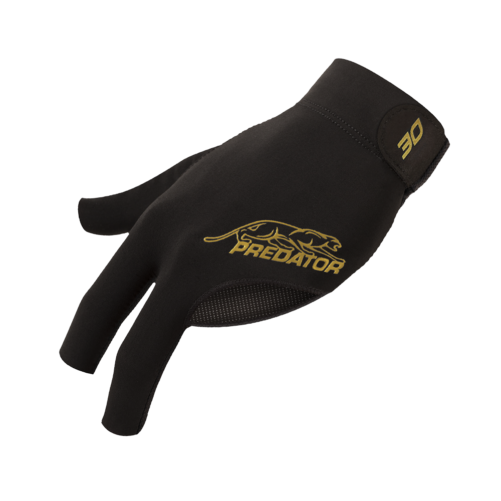 PREDATOR 30TH ANNIVERSARY SECOND SKIN BLACK/GOLD BILLIARD GLOVE - LIMITED EDITION