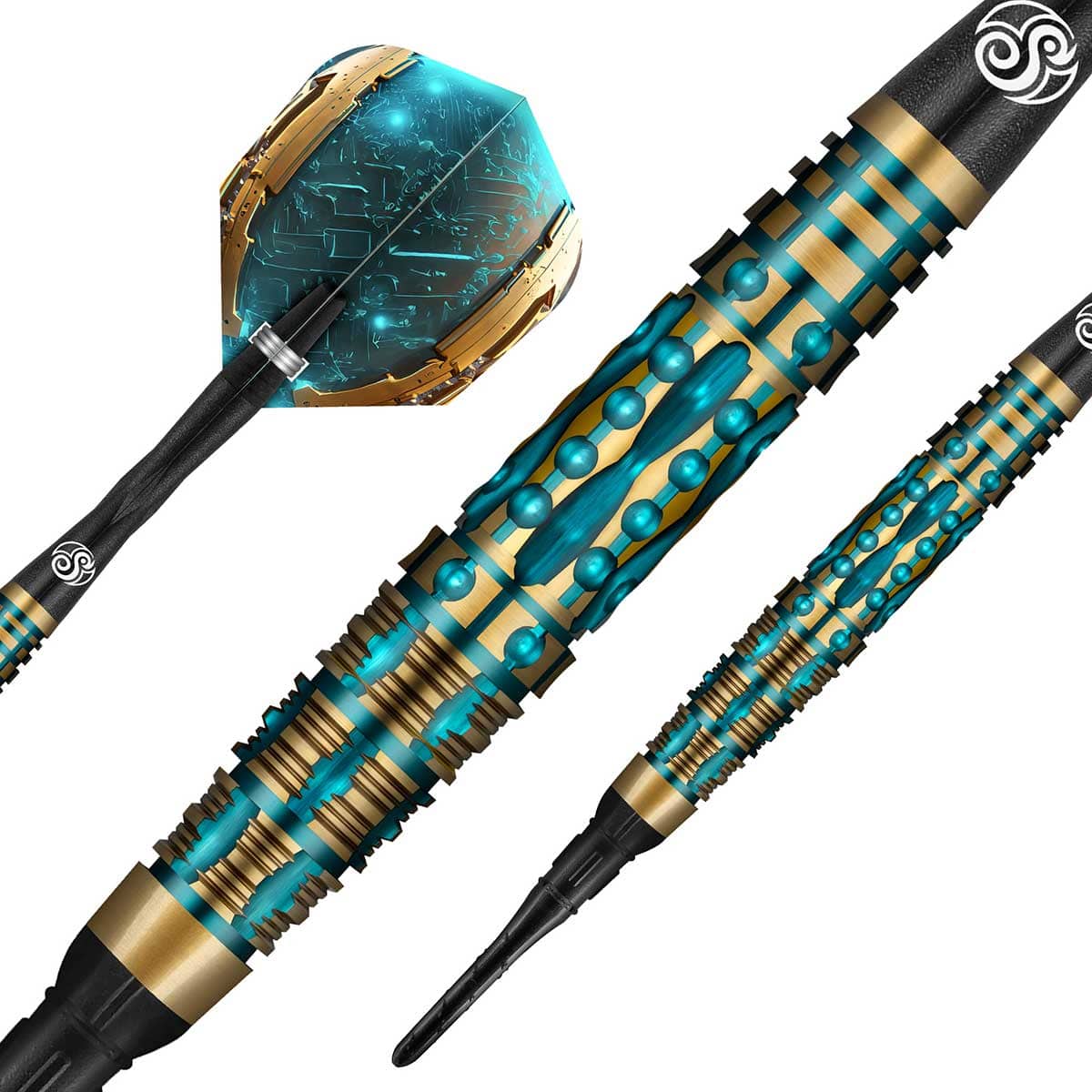 SHOT AI REPLICANT SOFT TIP DART SET - 90% TUNSTEN BARRELS