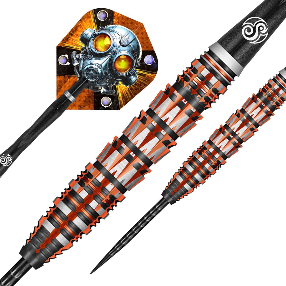 SHOT BADLANDS RUSTIN STEEL TIP DART SET - 90% TUNGSTEN BARRELS