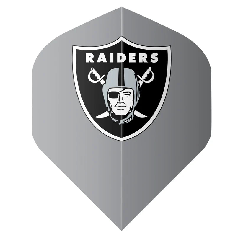 SHOT NFL RAIDERS DART FLIGHT SET - GREY