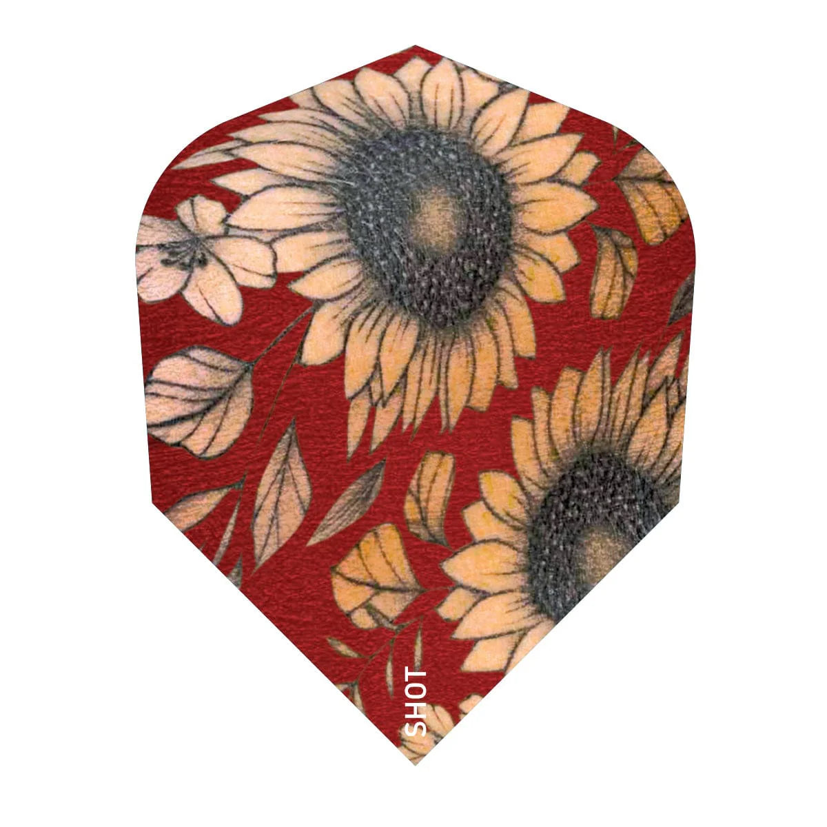 SHOT SUNFLOWER DART FLIGHT SET SMALL STANDARD
