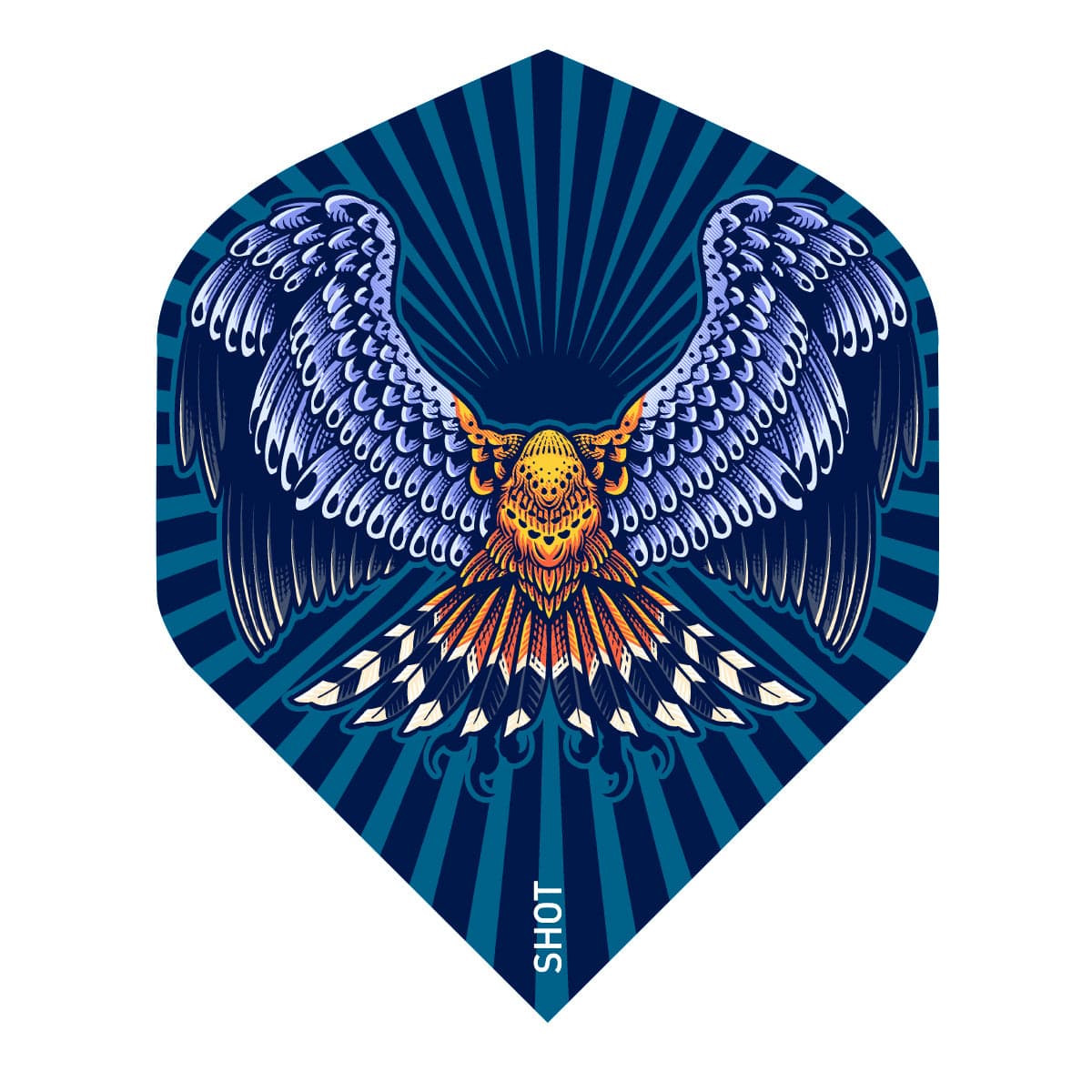 SHOT BIRDS OF PREY KESTREL DART FLIGHTS SET OF 3 STANDARD