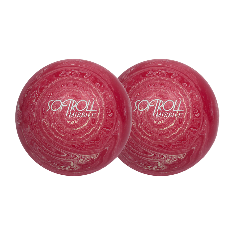 SOFTROLL MISSILE SMALL BOWLING BALLS - RED/WHITE