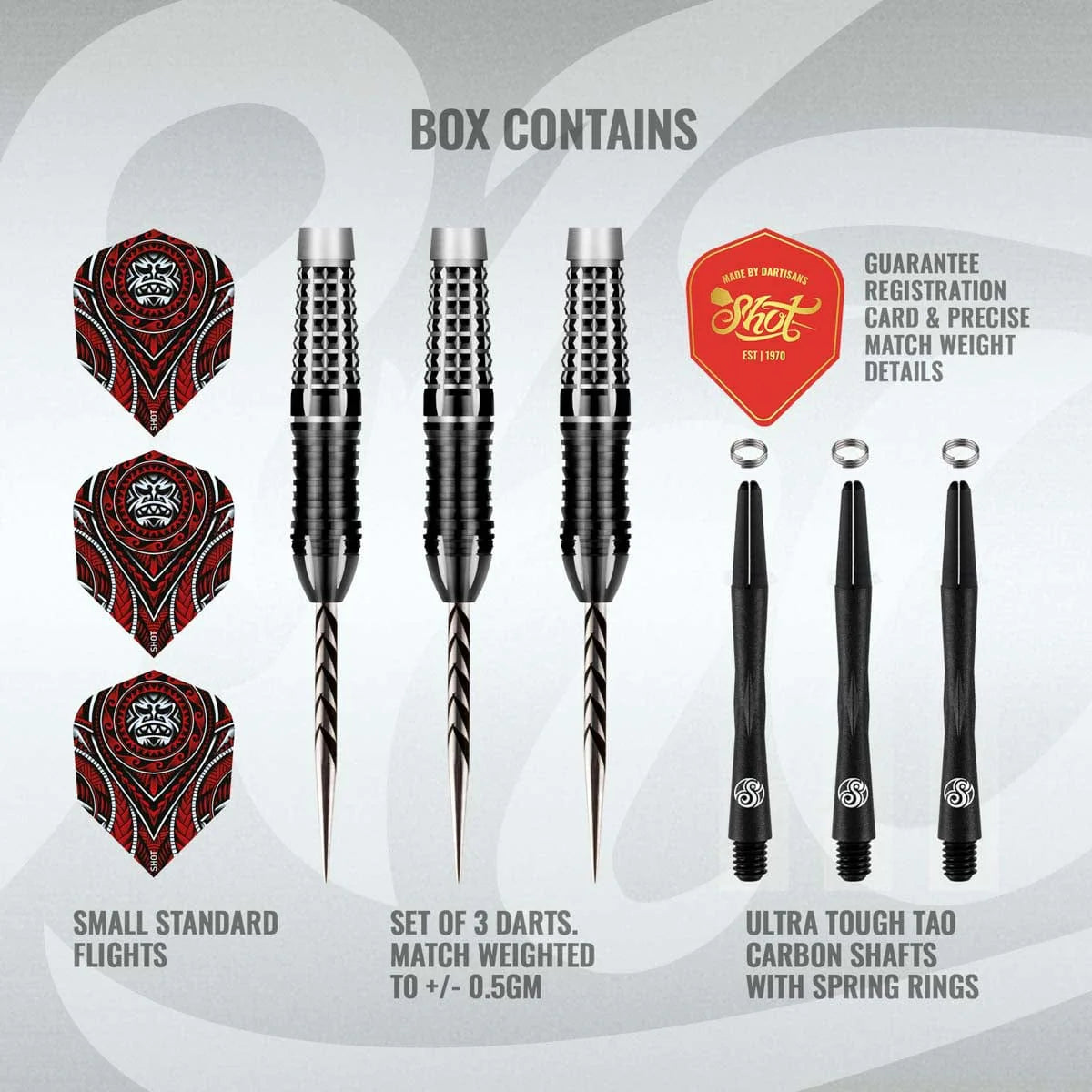 FLÉCHETTES SHOT TRIBAL WEAPON SAVAGE POINTE D'ACIER - BARREAUX EN TUNGSTÈNE À 90%