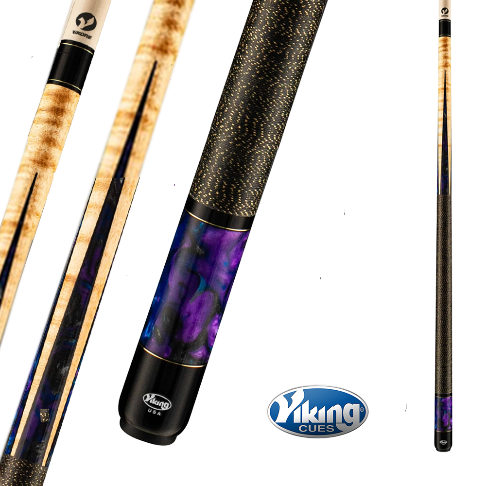 BAGUETTE DE BILLARD VIKING B3263 BLEUE ET NOIRE 13MM 19OZ