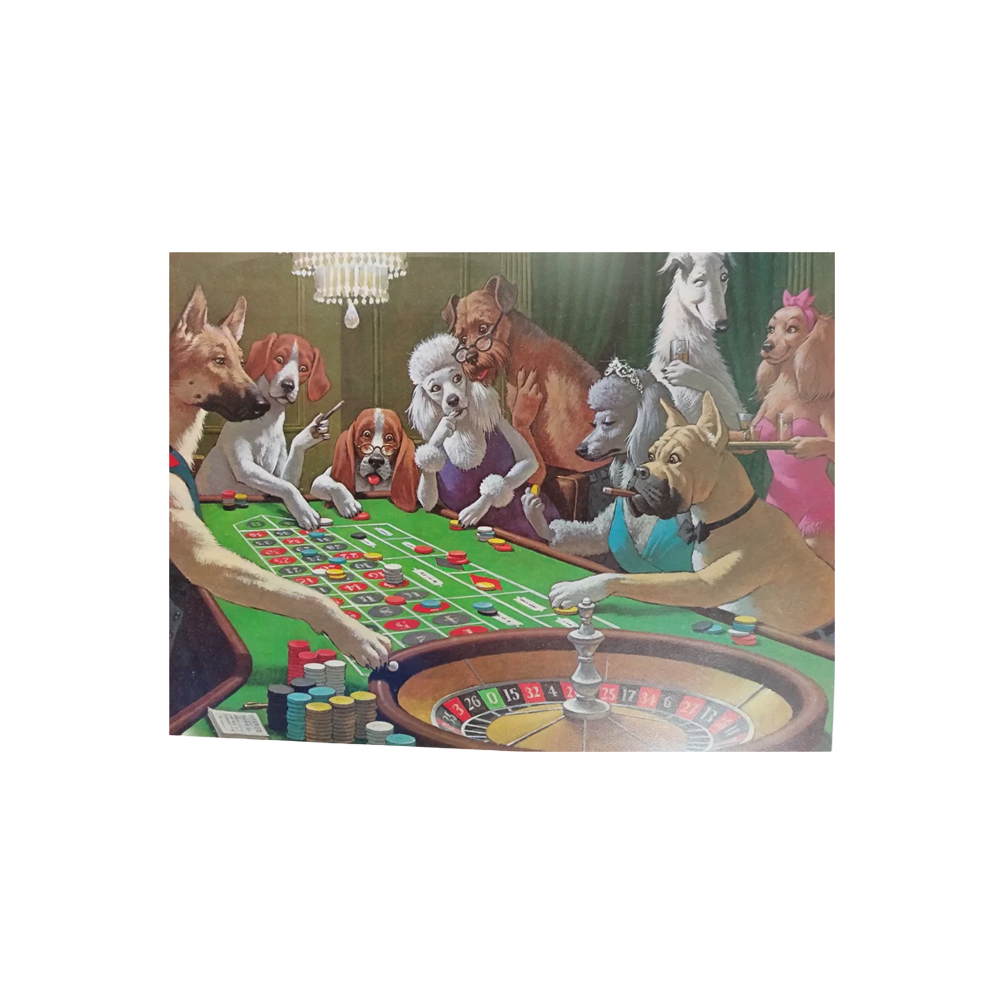 AFFICHE "SPIN A WINNER" PAR ARTHUR SARNOFF - 18 X 22 PO - ÉDITION LIMITÉE