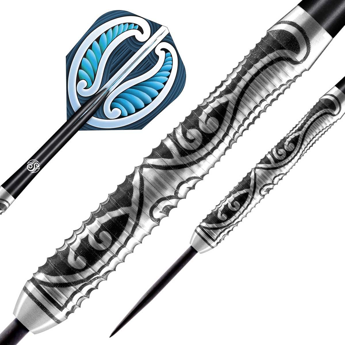 SHOT WARRIOR TIPU STEEL TIP DART SET - 80% TUNGSTEN