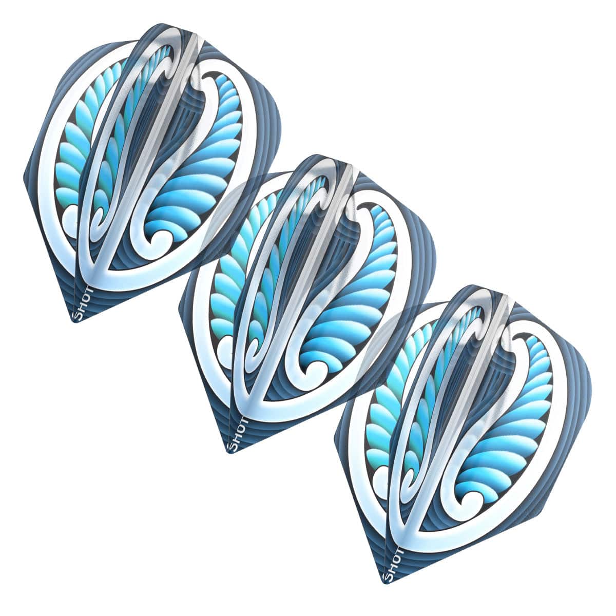SHOT WARRIOR BLUE SMALL BLACK SET OF 3