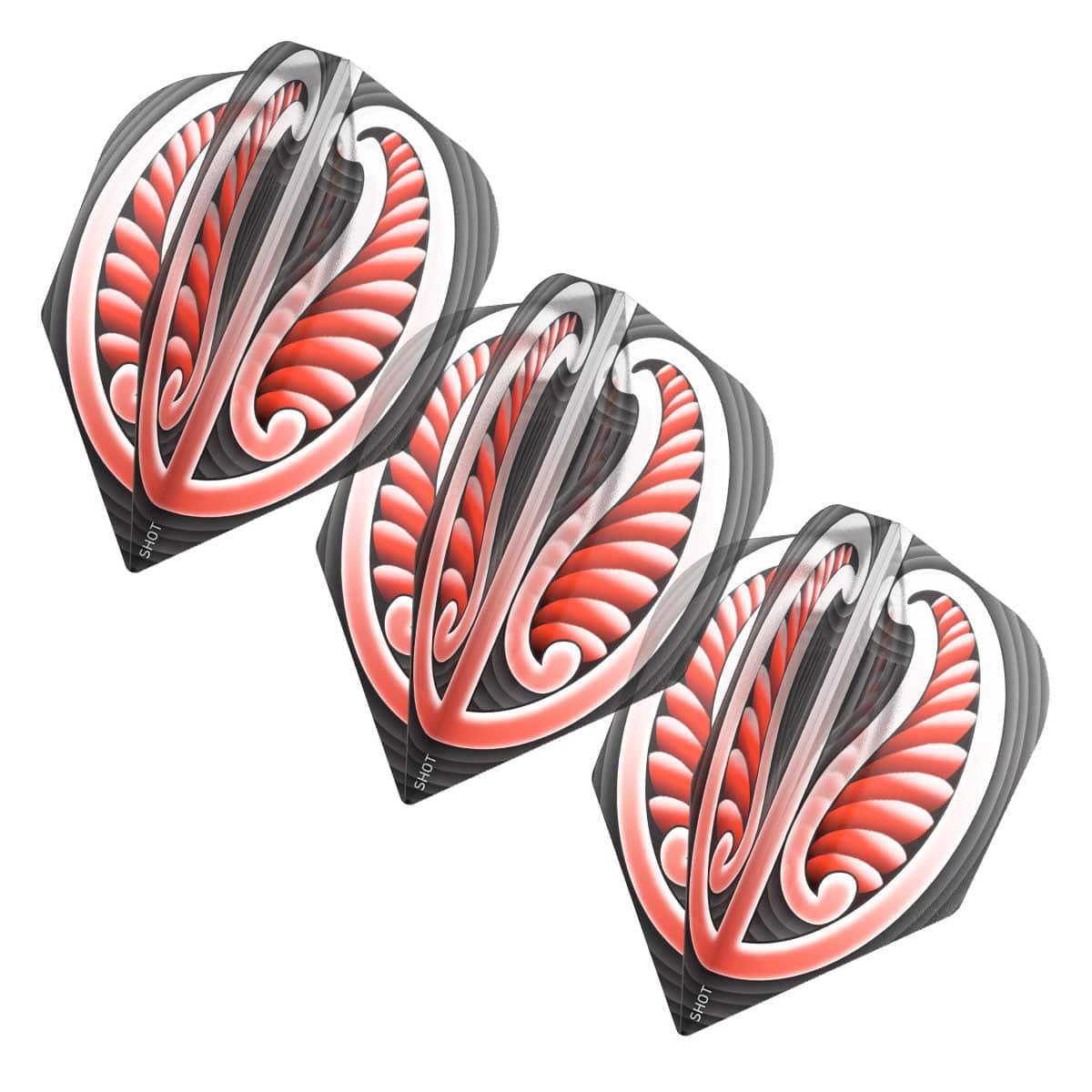SHOT WARRIOR FLIGHT DART FLIGHT SET - SMALL STANDARD