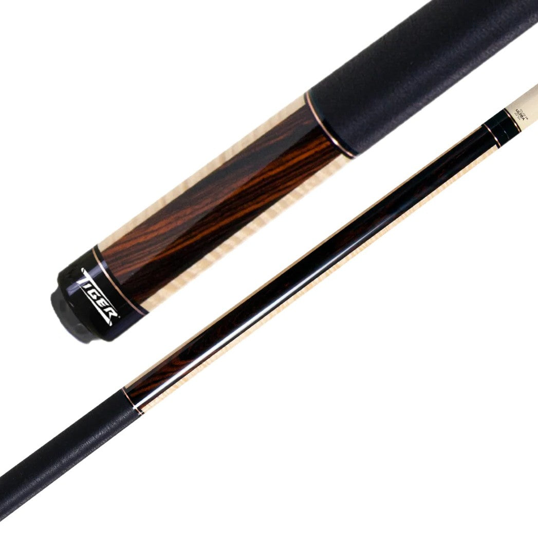 BAGUETTE DE BILLARD TIGER X2 SERIES X2-1W BRUNE GRIP EN LIN 12.5MM 19OZ