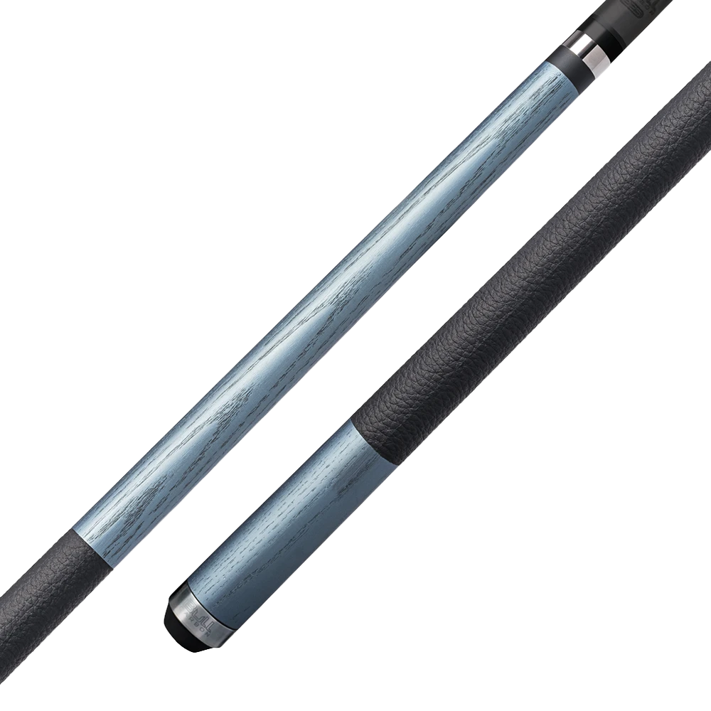 KODA SPORT POOL CUE LD4 SHAFT CARBON BLACK AND BLUE LEATHER WRAP 12.25MM 19OZ