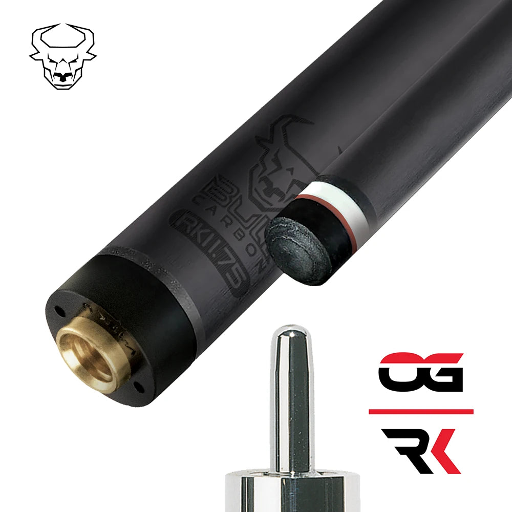 BAGUETTE DE BILLARD KODA SPORT SNEAKY PETE LD7 REV. FLÈCHE BLEUE ET NOIRE SANS GRIP 11.75MM 19OZ