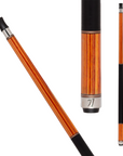 KATANA DRAGON POOL CUE CARBON FIBER SHAFT UNI-LOC BLACK IRISH LINEN WRAP SUNBURST - 12.4MM 19OZ