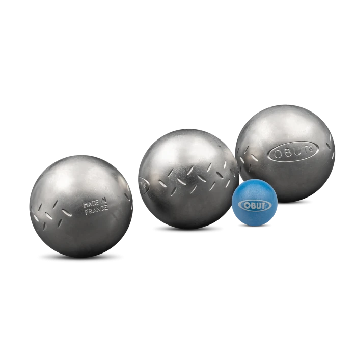 ENSEMBLE DE 3 BOULES DE PÉTANQUE OBUT JUNIOR CHEVRON