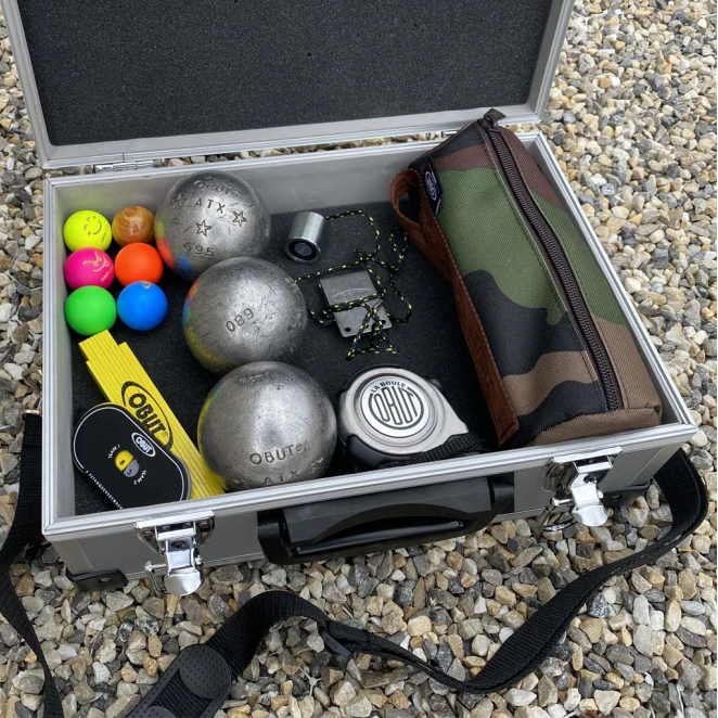 OBUT PETANQUE BRIEFCASE BLACK WITH 2 LOCKS