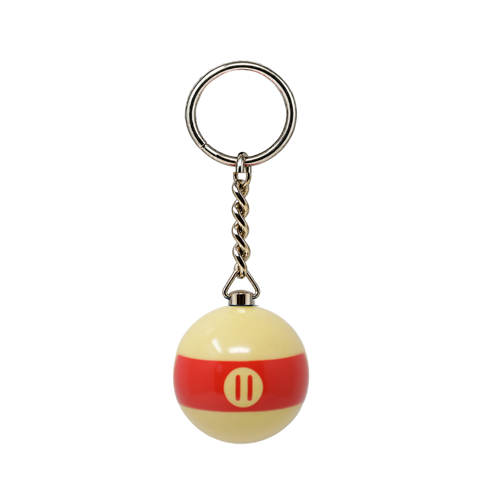 ARAMITH 1 3/8" NUMBERED BILLIARD BALL KEYCHAIN - LIMITED EDITION