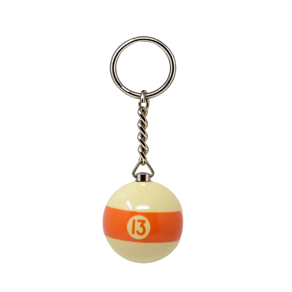 ARAMITH 1 3/8" NUMBERED BILLIARD BALL KEYCHAIN - LIMITED EDITION