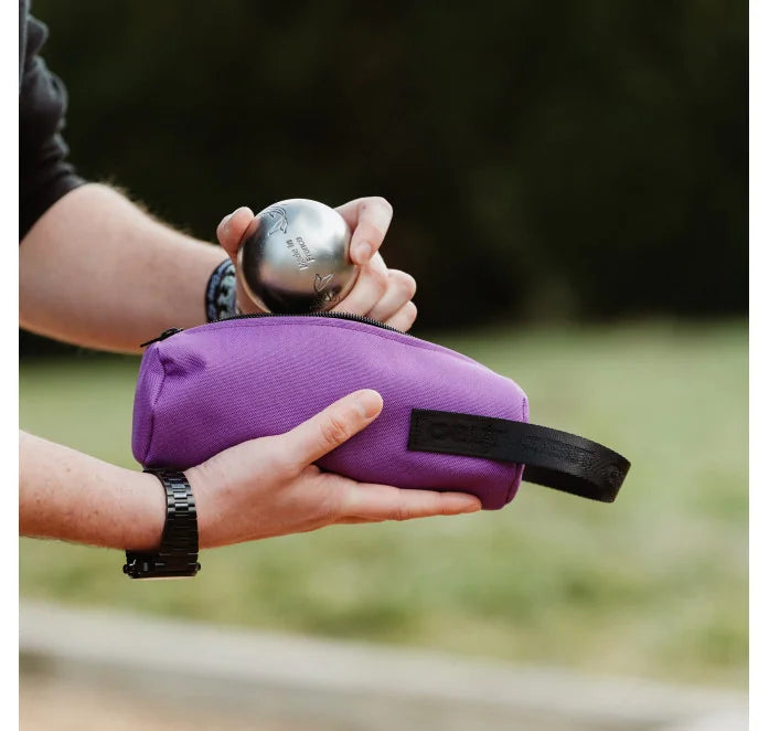 OBUT PURPLE CANVAS PÉTANQUE POUCH