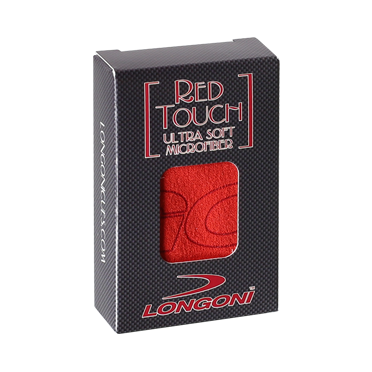 LONGONI RED TOUCH MICROFIBER CLOTH FOR CLEANING CUES
