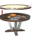 RIVER STAINLESS ROUND GAME TABLE