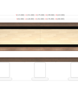 LA CONDO EVOLUTION STAINLESS SHUFFLEBOARD TABLE